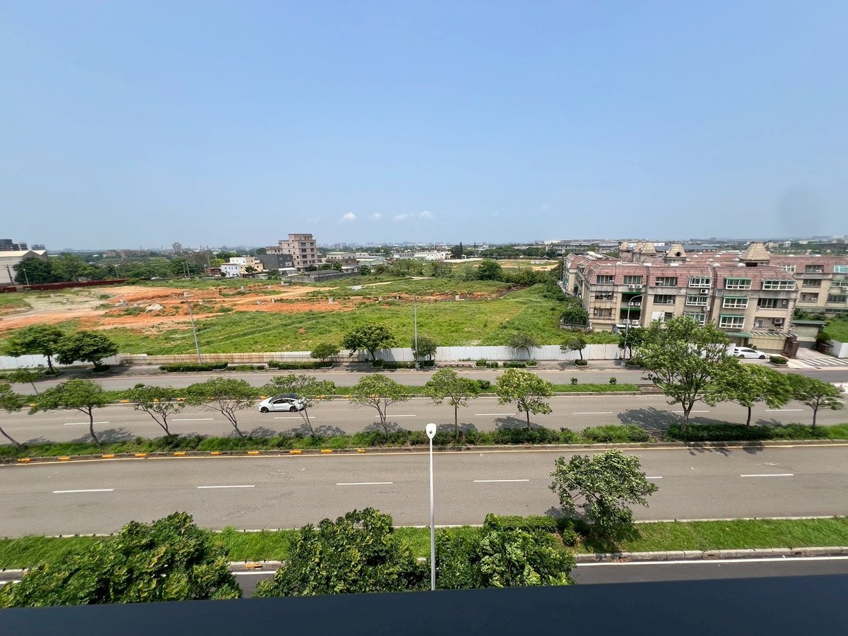 陽台望出去的實際視野,前方為空地